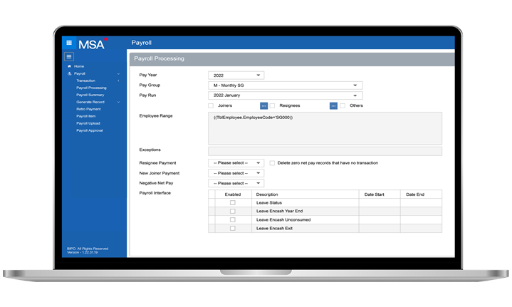 Payroll - Frame